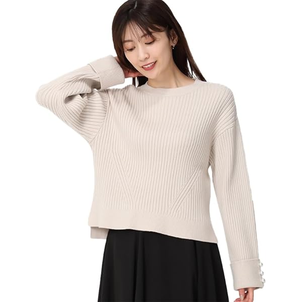 Amazon | [ミッシュマッシュ] セーター ニット リブニット V